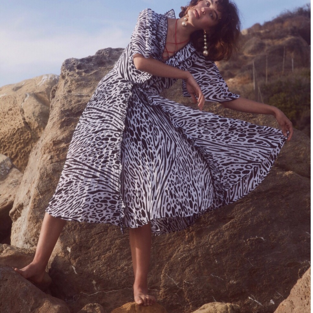 DELFI COLLECTIVE GWEN ZEBRA DRESS S